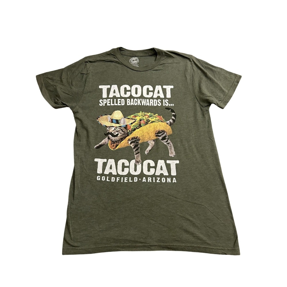 The Duck Company Tacocat Graphic Tee Men Small Green Excellent Goldfield Arizona